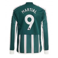 Manchester United Anthony Martial #9 Replica Away Shirt 2023-24 Long Sleeve
